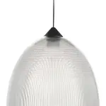 Pantalla colgante policarbonato diámetro 280mm Cristal