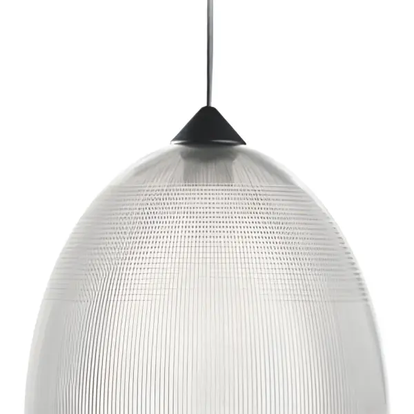 Pantalla colgante policarbonato diámetro 350mm Cristal