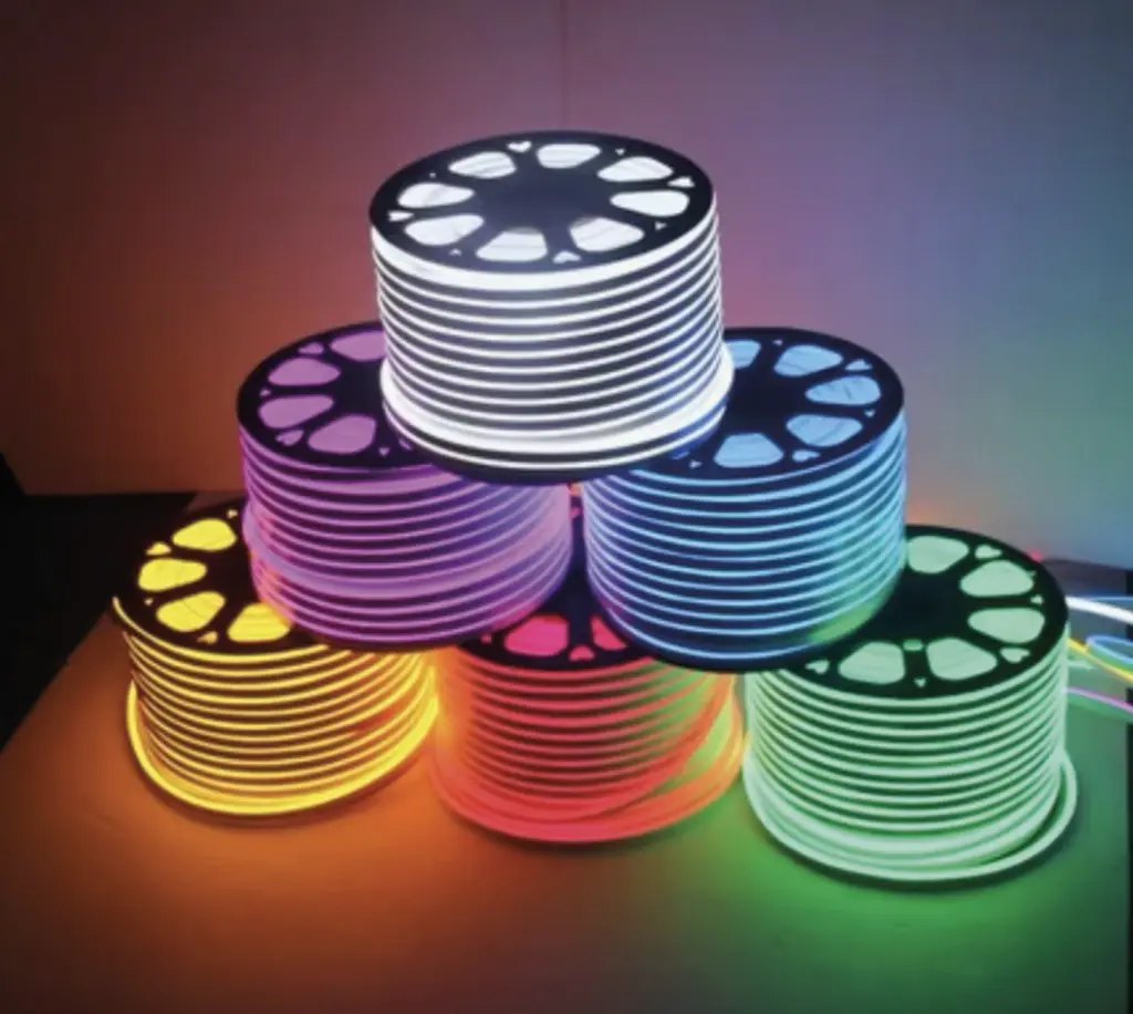 TIRA NEON 120 LED 50 MTS. FRI/CALIDO/VARIOS COLORES - X METRO -